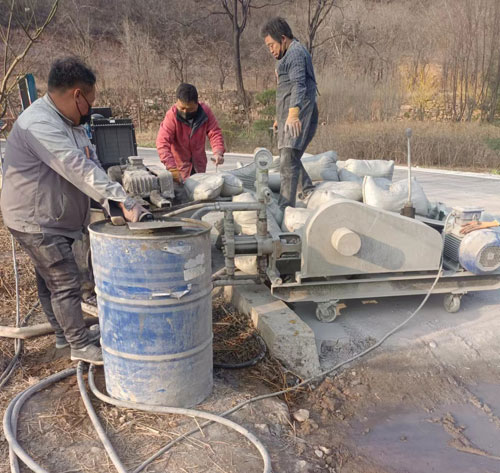 前郭路面下沉注浆